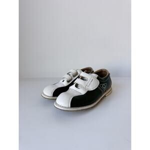 QUBICA AMF Unisex Chrome Leather Bowling Shoes Strap Kids Womens 6 Mens 4.5